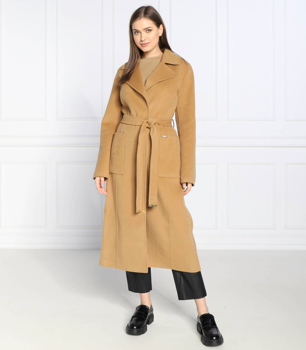 Хлопковое пальто Michael Kors - коричневый(77Q5935M22)