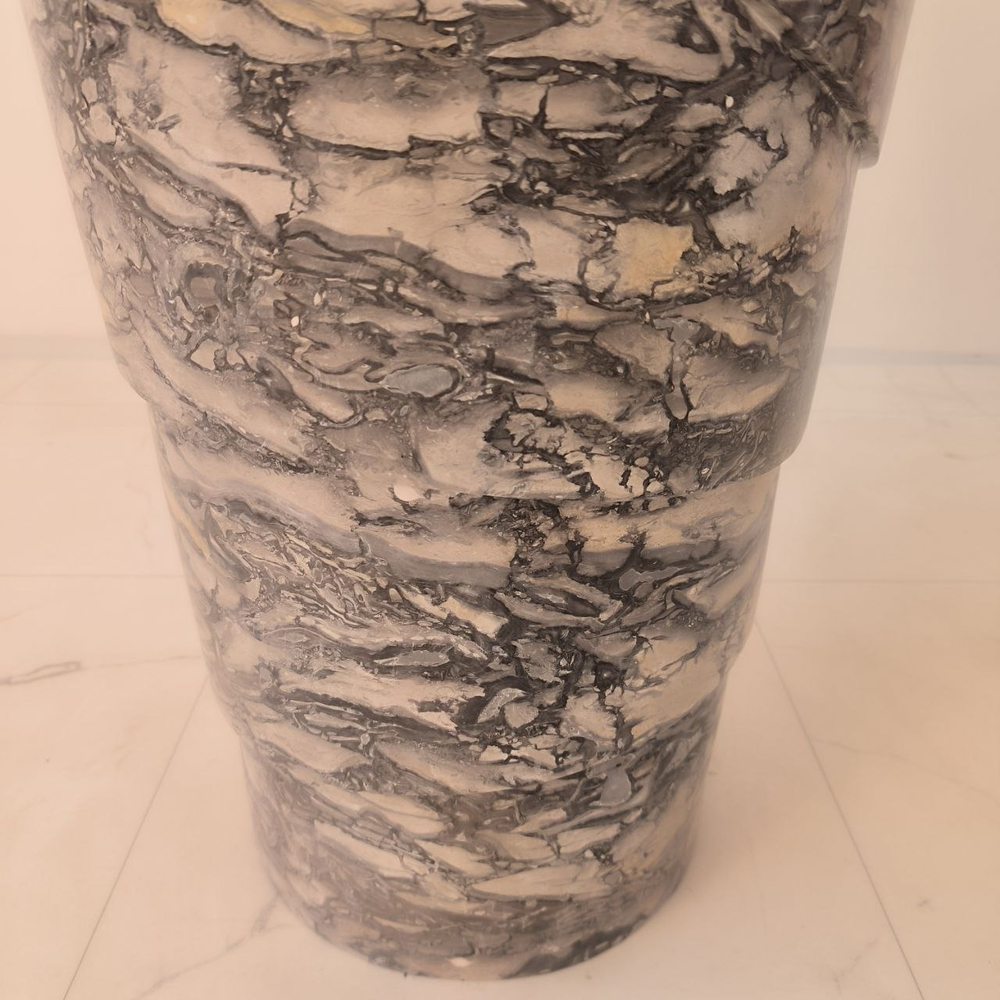 Раковина напольная из мрамора Pedestal Doreng Spiral MN-04201 (45*45*90 см)