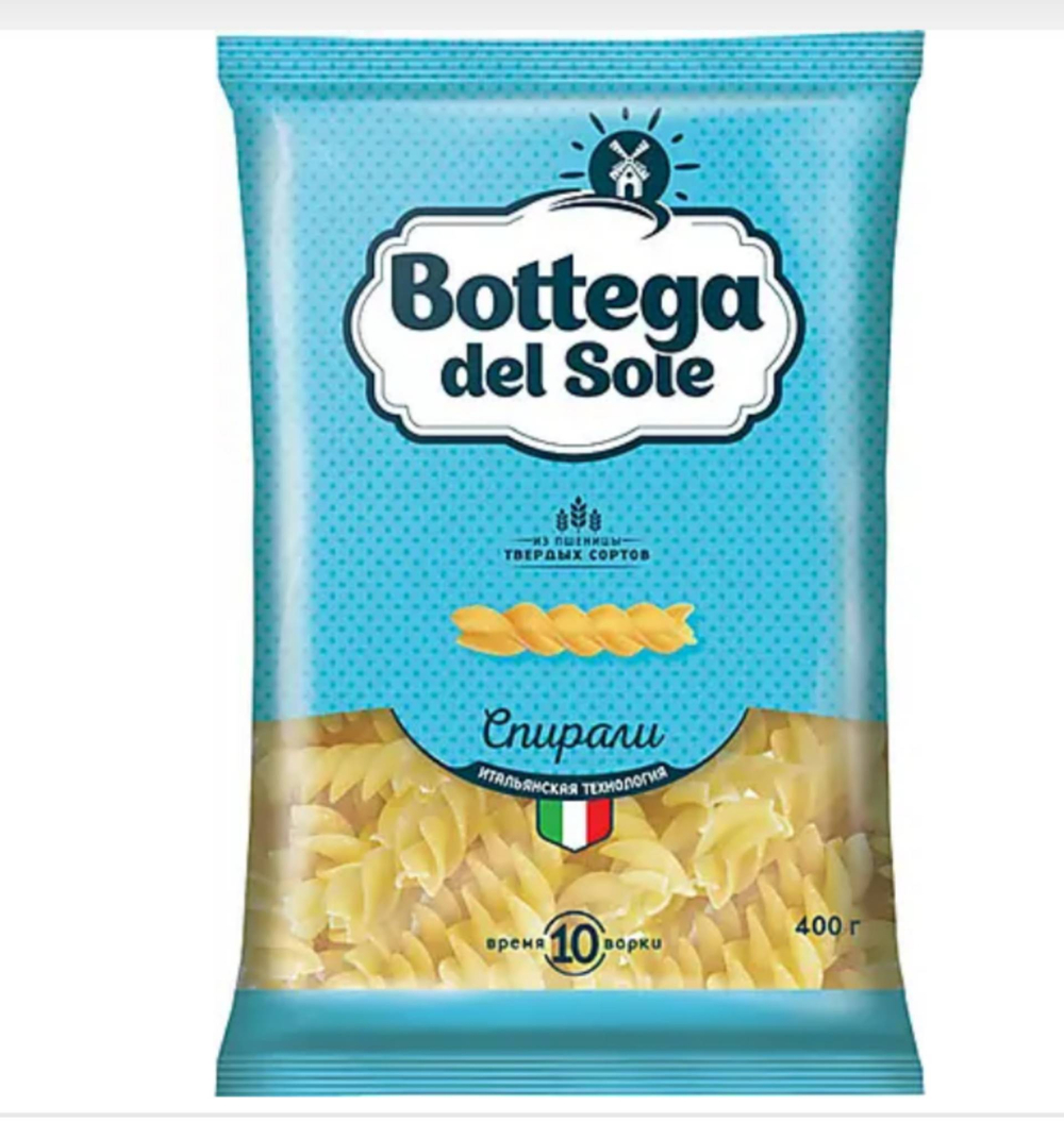 Bottega del Sole макарон. гр. B Витки 400 гр.