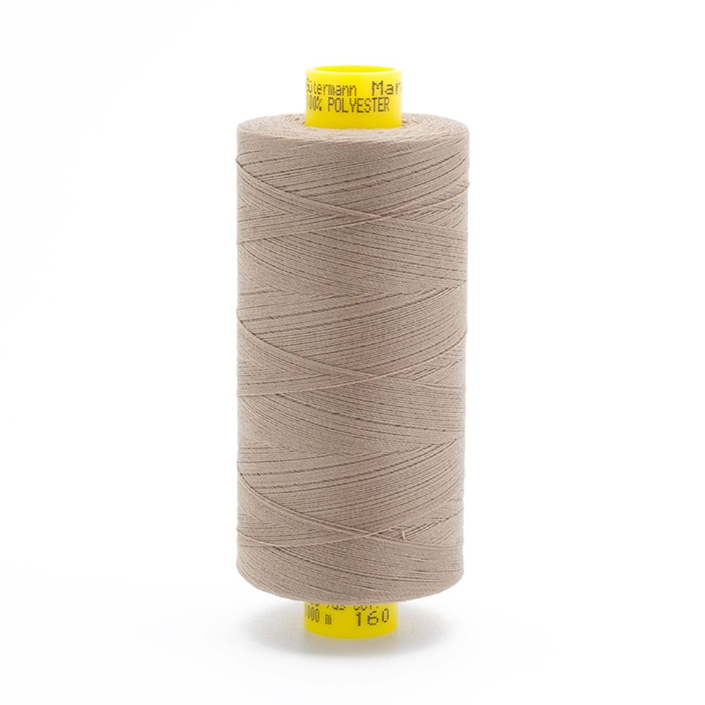 Нитка Gutermann Mara 120 (1000 метров), 1 кат., универсальная | 160 бежево-коричневый