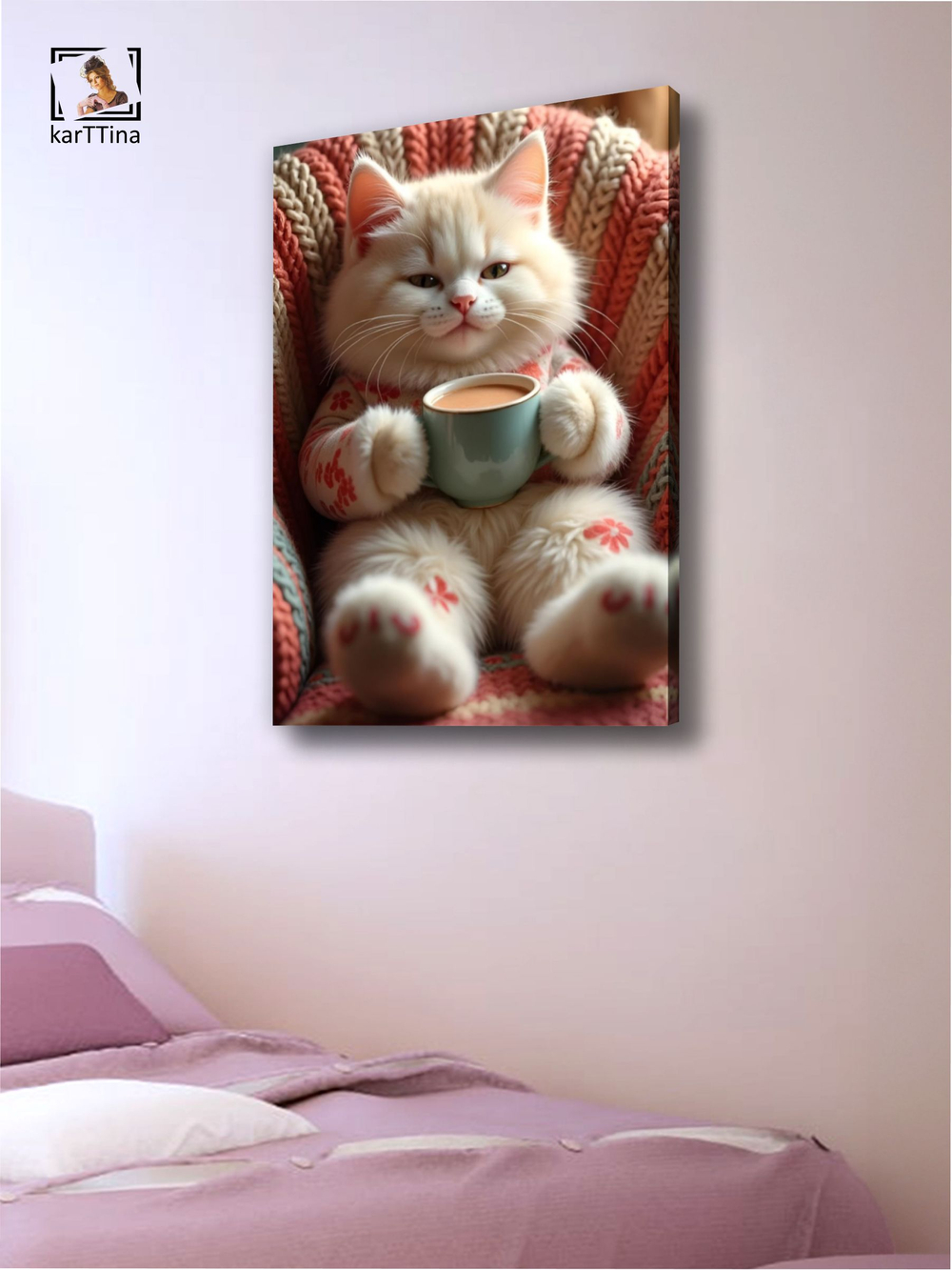 Картина на стену "Кошкин дом" 50х70см 1шт.