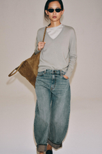 СВИТЕР ИЗ 100% ШЕРСТИ С V-ОБРАЗНЫМ ВЫРЕЗОМ — ZARA