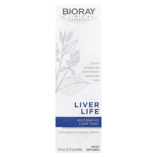 Bioray, Liver Life, восстанавливающий тоник для печени, 59 мл (2 жидких унции)