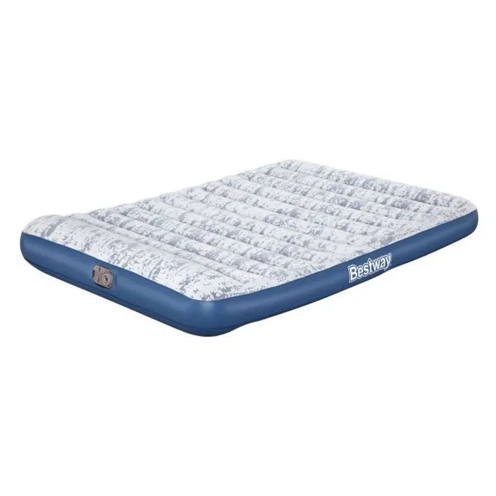 Матрас надувной Tritech Airbed Twin Fashion Flock, 203*152*30 см,встроенный насос 220В,Bestway (67836)