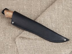 Рыбацкий нож "Акула", цельнометаллический, сталь 65Х13, рукоять бакелитовая фанера