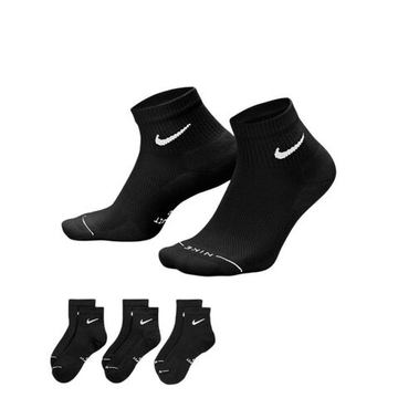 Теннисные носки Nike Everyday Elevated Ankle 3P - black