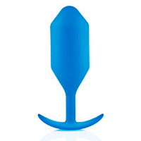 Синяя пробка для ношения 14см b-Vibe Snug Plug 5 BV-013-BLU