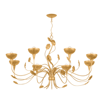 Corbett Innsbruck Chandelier, 132 cm, Vintage Gold Leaf