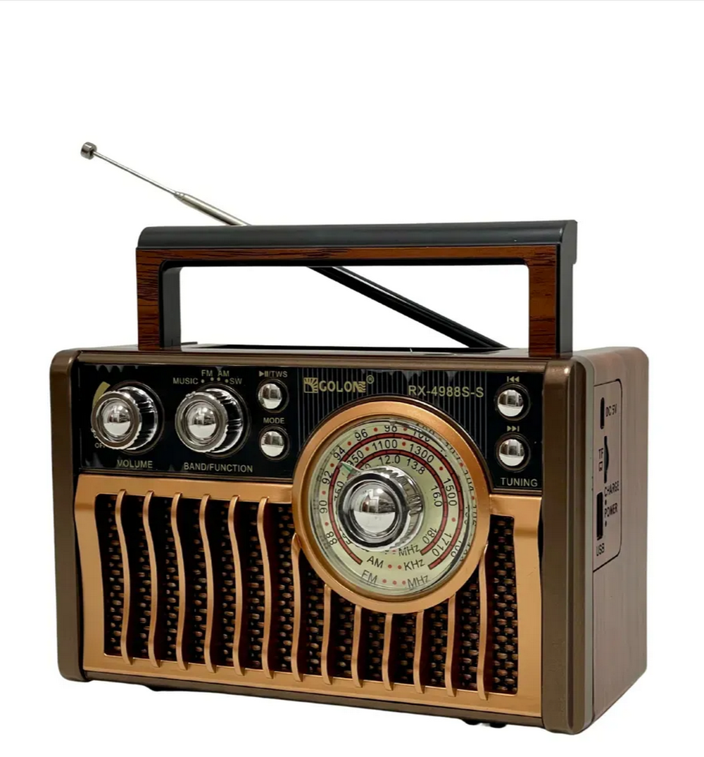 Радиоприемник с MP3 плеером и BT+Solar panel RX-4988S-S