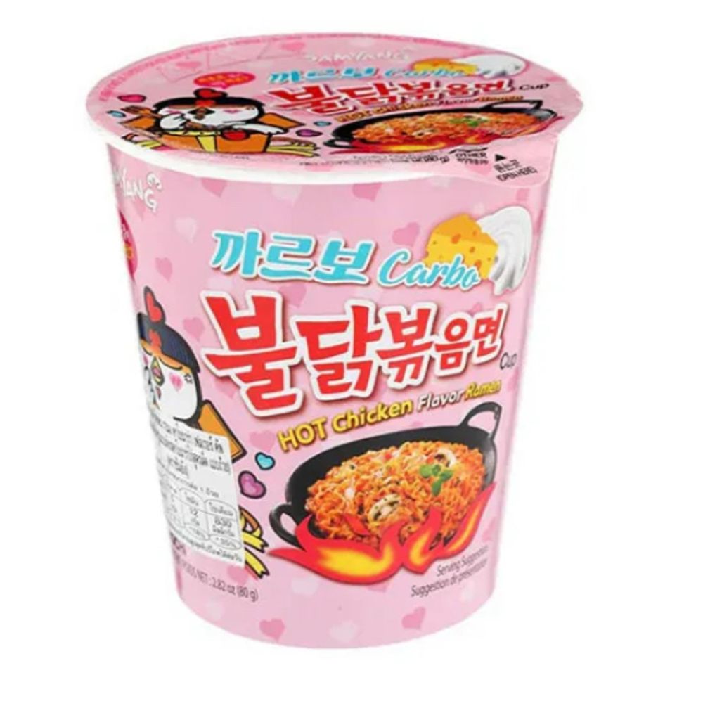 Лапша Samyang стакан  80гр Chicken Creamy Carbonara со вкусом курицы и соуса карбонара (30) 1667