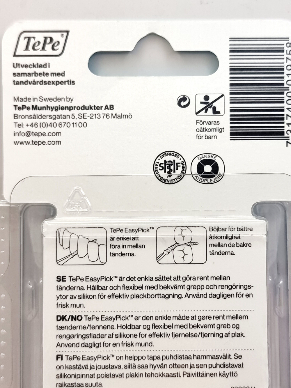 Межзубные зубочистки TePe EasyPick M/L 36 шт. синие