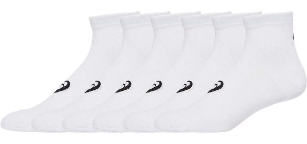 Теннисные носки Asics Multi-Sport Cushioned Quarter Sock 6P - белый
