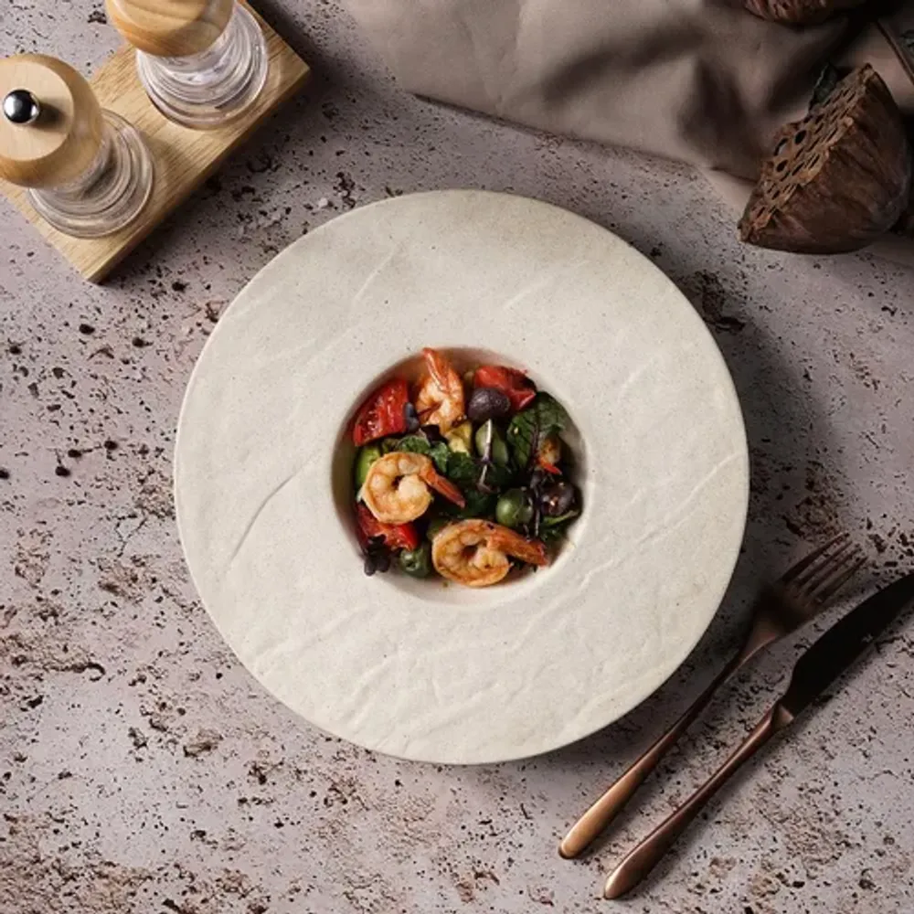 Тарелка глубокая 250 мл d 28 см для пасты, для супа Elephant Ivory P.L. Proff Cuisine [3]