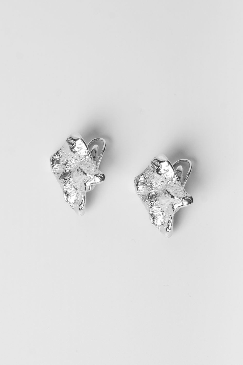 Серьги из серебра "Фактура"