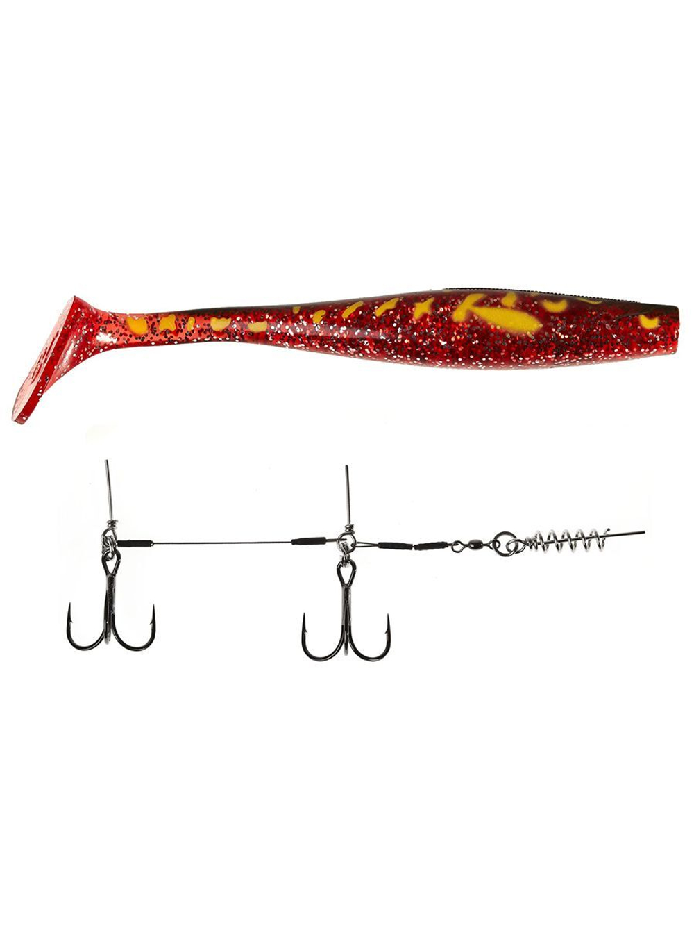 Виброхвост LJ 3D BBS Series KUBIRA SWIM SHAD 9,0in (22,86)/PG14 1 шт. в упак.+Stinger L