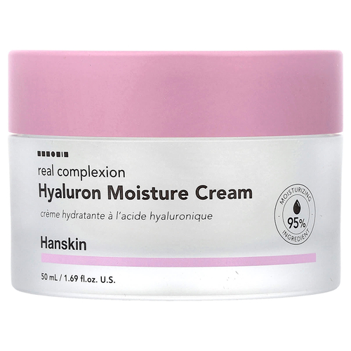 Hanskin, Real Complexion, увлажняющий крем с гиалуроновой кислотой, 50 мл (1,69 жидк. унции)