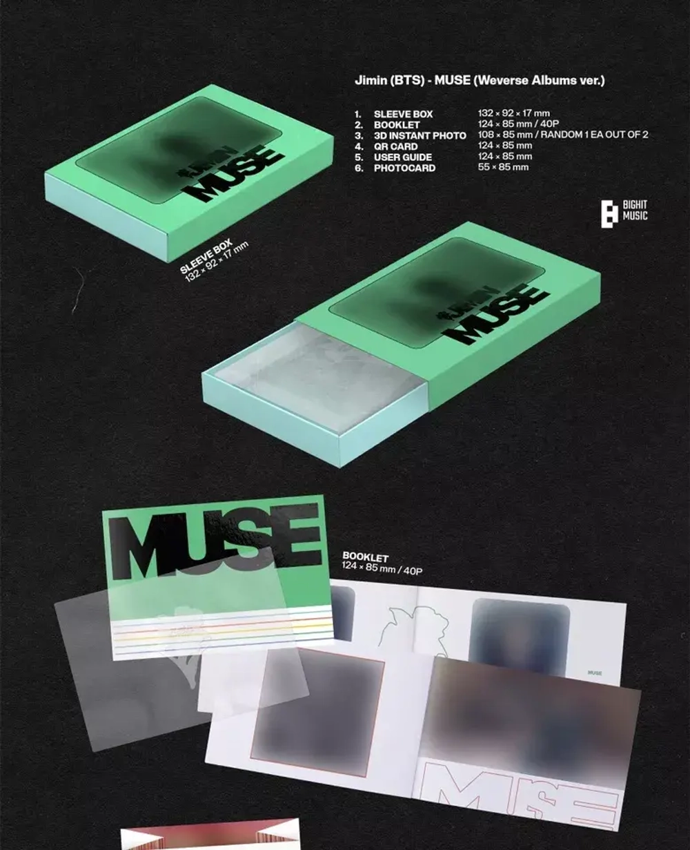 Альбом JIMIN BTS - MUSE [Weverse Albums ver.]