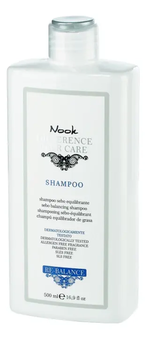 Nook Возрождение Шампунь для кожи головы, склонной к жирности Ph 5,0 - Re-Balance Shampoo , 500 мл