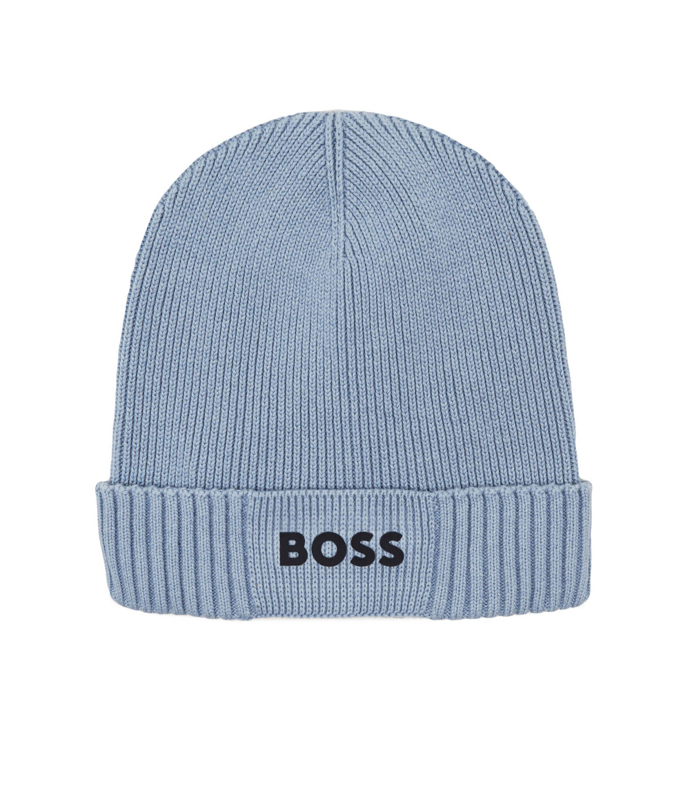 Шапка Asic Beanie X BOSS GREEN - голубой(50499423)