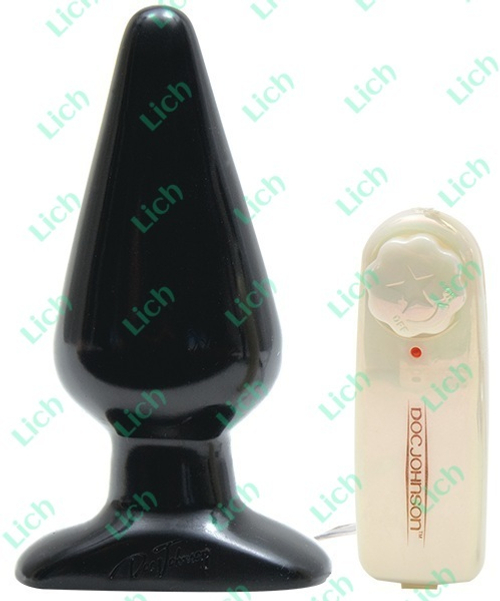 Черная вибропробка EROTEMS LARGE
