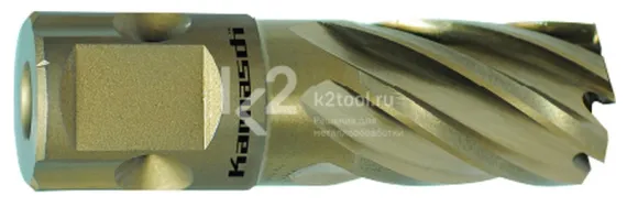 Корончатое сверло Karnasch 12х30 мм, GOLD-LINE, Nitto + Weldon 19, арт. 20.1260N-012