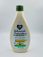 Гель-шампунь для тела и головы Johnson's Naturally Sensitive c органическим алоэ вера, без отдушки, 395 мл (Италия)