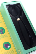 Чёрный вибромассажер 23,5см для пар Satisfyer Endless Fun