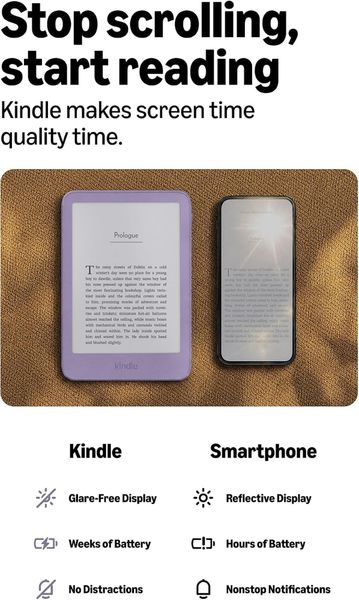 Электронная книга Amazon Kindle 2026 16Gb (без рекламы) Серый | Graphite