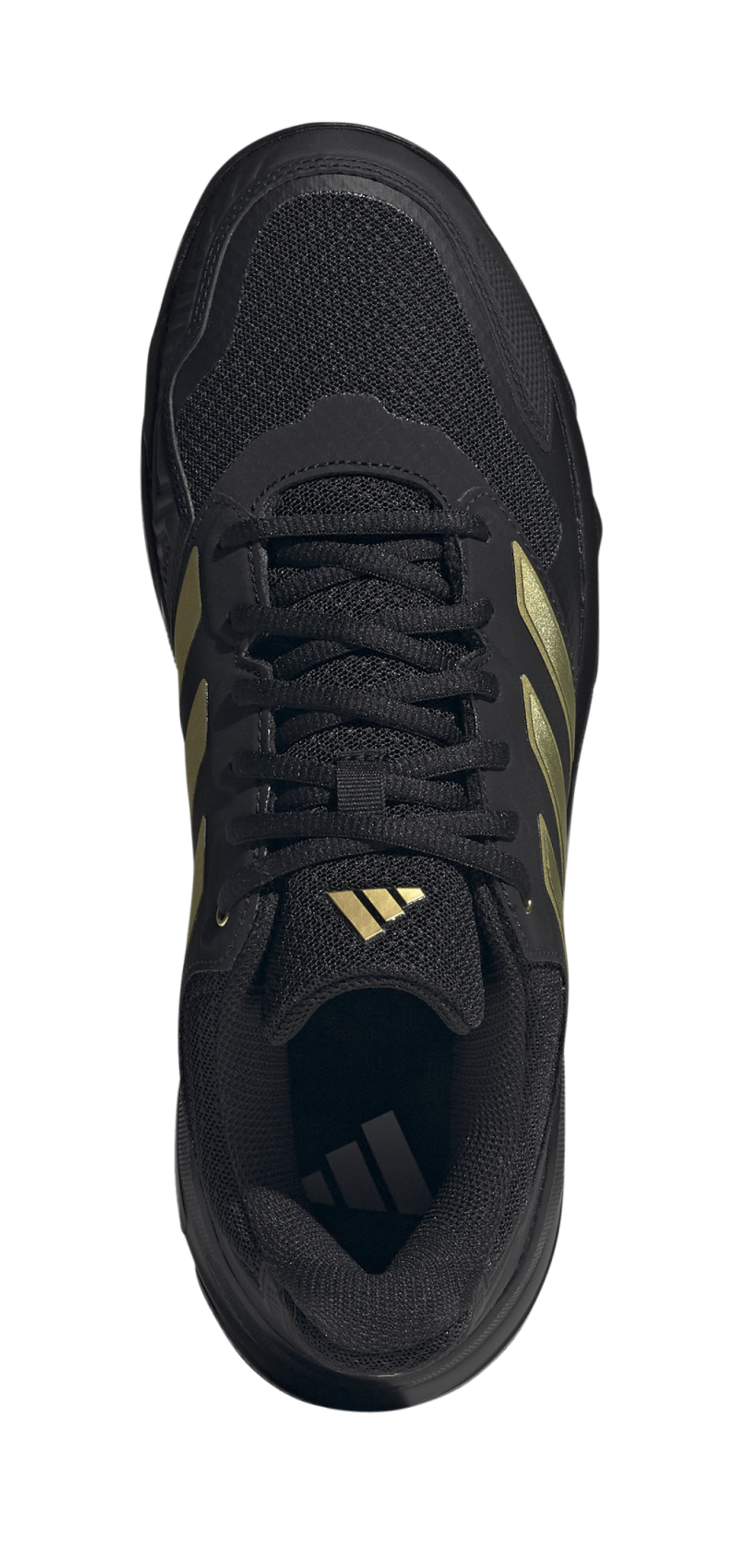 Теннисные кроссовки Adidas CourtJam Control 3 - core black/gold metallic/core black