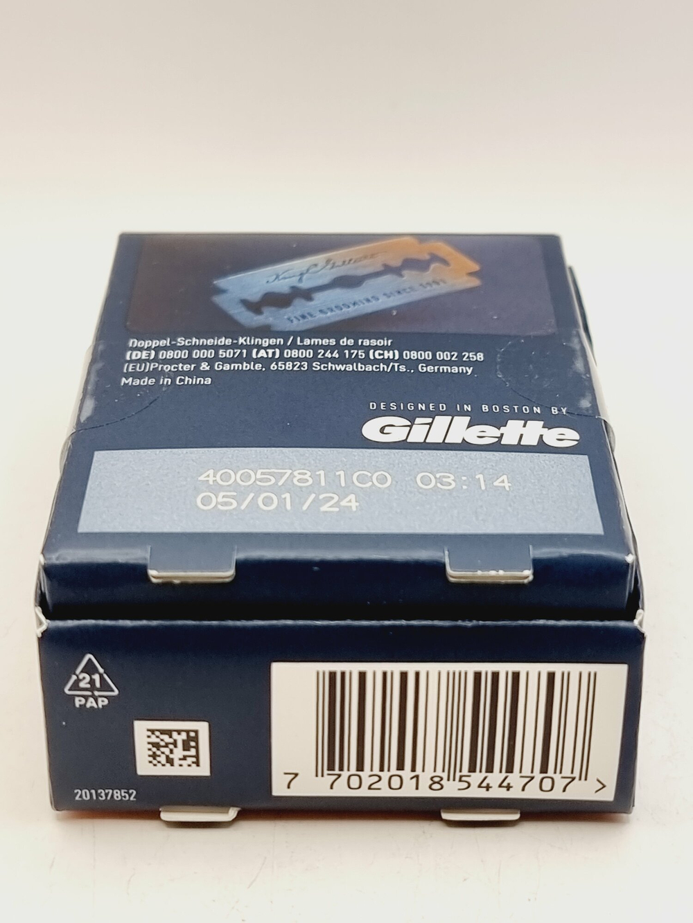 Лезвия Gillette King C Double Edge Safety Razor Blades 10 шт. (Германия)
