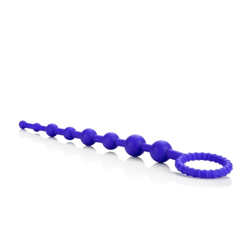 Фиолетовая силиконовая цепочка 25см California Exotic Novelties Booty Call X-10 Beads SE-1197-10-2