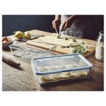 Контейнер пищевой с крышкой IKEA 365+, Стекло, Пластик, 3,1 л