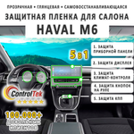 HAVAL M6 (2023) - комплект защитных пленок 5 в 1. Пленка защитная ControlTek HYBRID со слоем TOP COAT. Толщина: 6 mil. (175 мкм.)