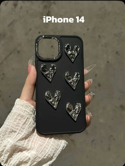 Защитный чехол на айфон 14 черный, противоударный чехол на Iphone 14 с защитой камеры, бампер
