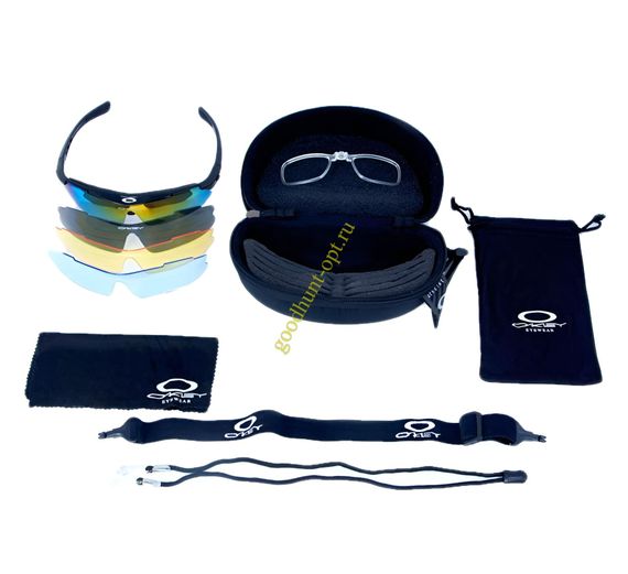 Тактические очки со сменными линзами 5в1 "Oakley"
