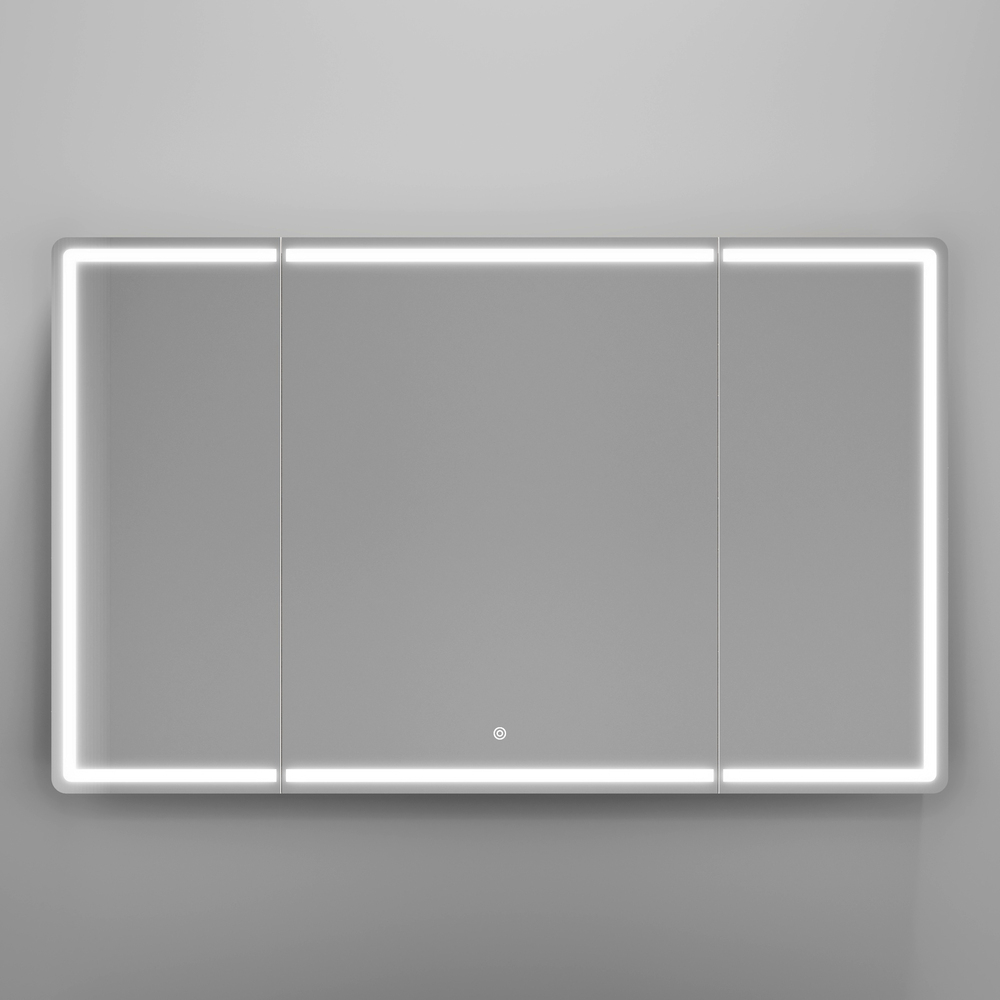 Зеркальный шкаф Sancos Mirror 1190x150х740 мм, с LED подсветкой, арт. MI120ECH