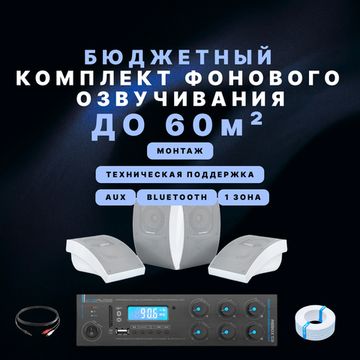 Речевое озвучивание для бистро и столовой (до 80 м²)