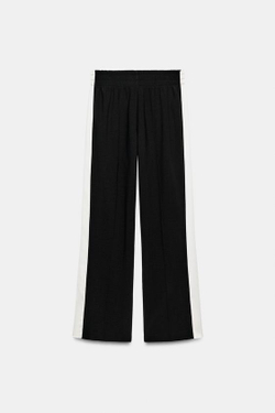 ZARA БРЮКИ С ЛАМПАСАМИ, ЧЕРНЫЙ