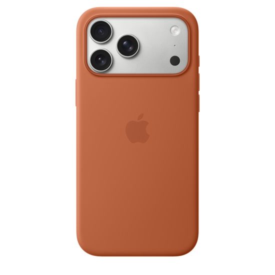 Чехол Silicone Case MagSafe для iPhone 17 Pro Терракотовый