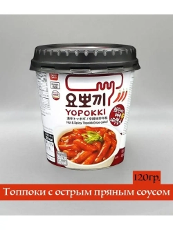 Рисовые палочки Topokki с острым пряным соусом