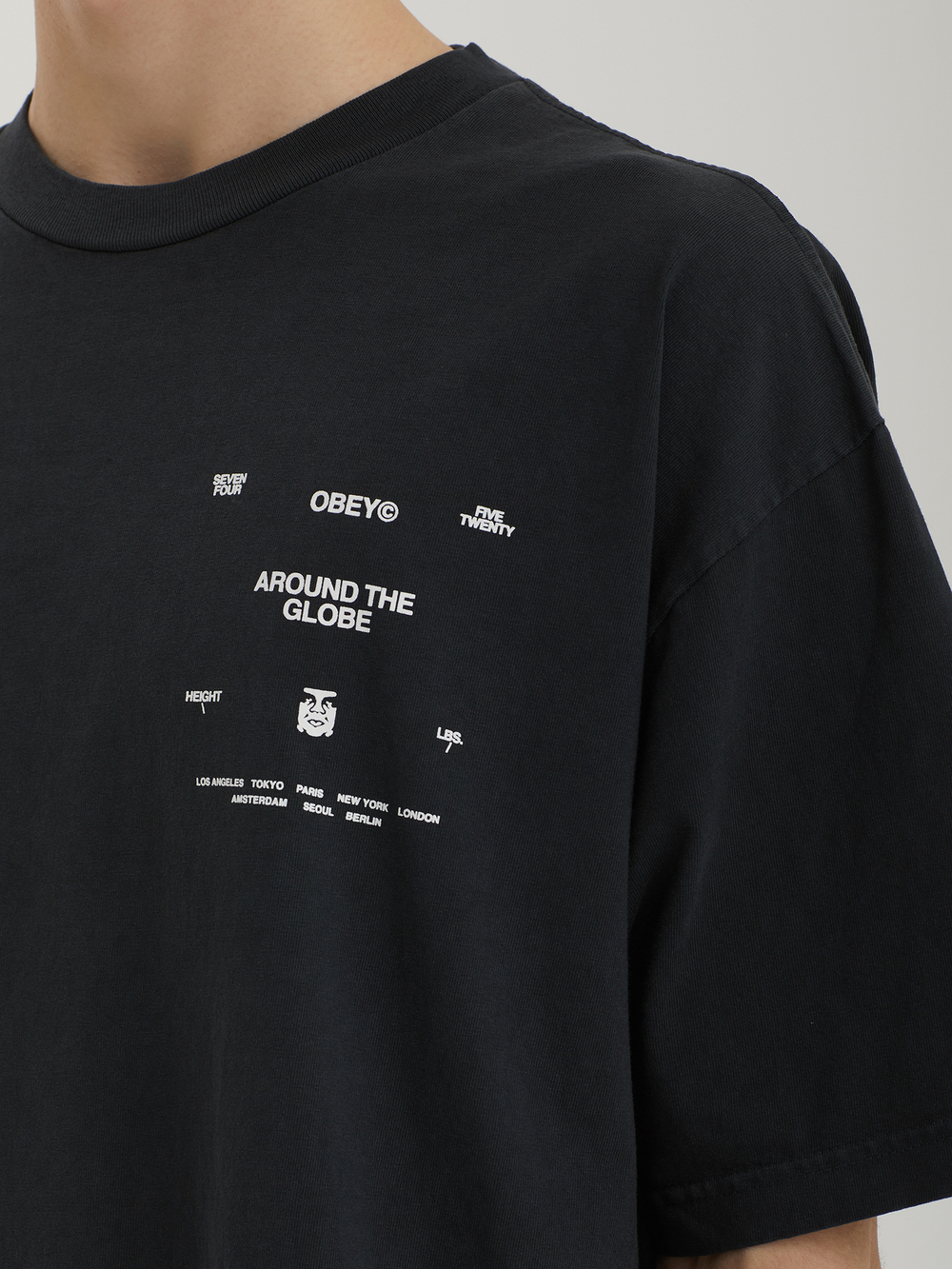Мужская Футболка Obey Around The Globe