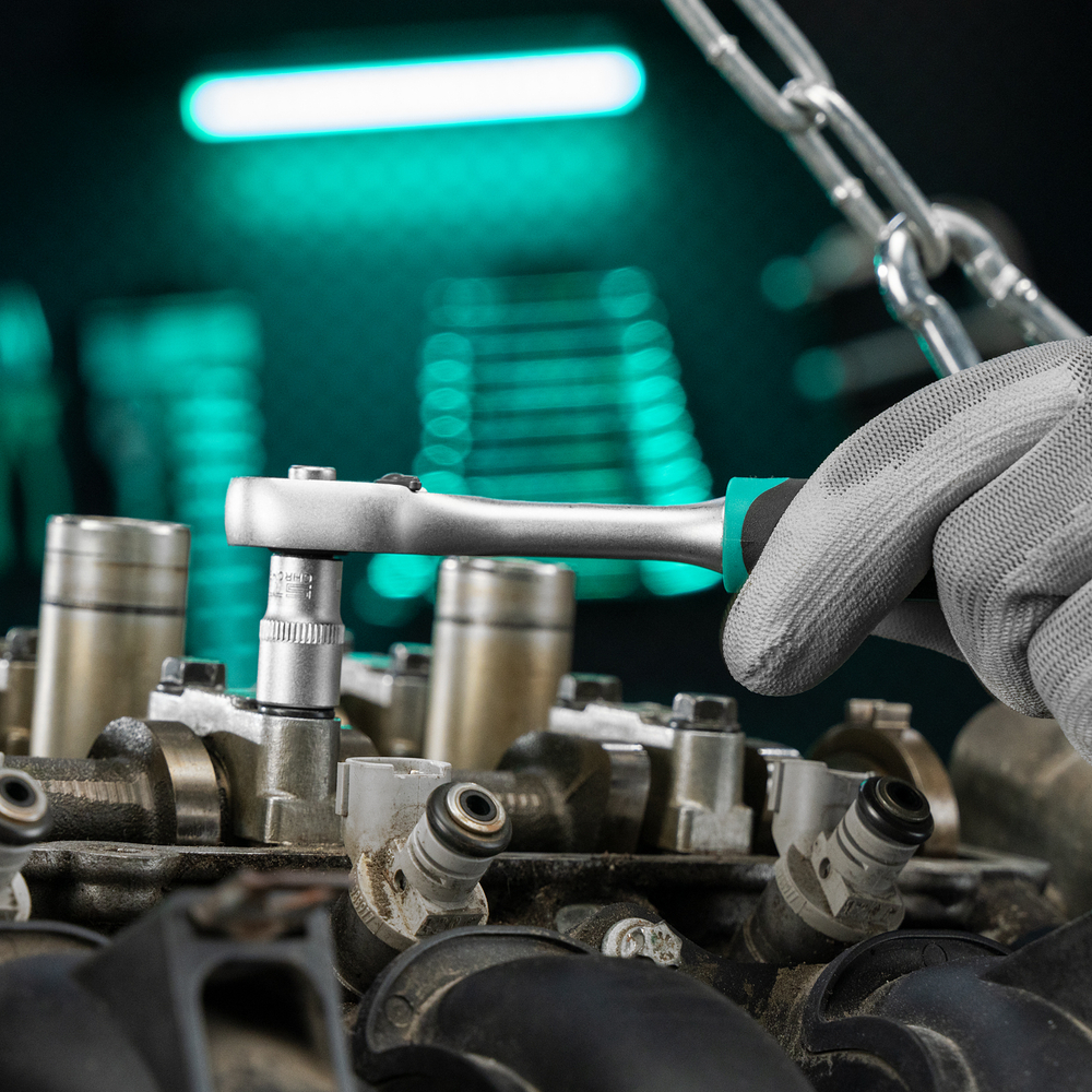 Набор инструментов, 1/4", CrV, пластиковый кейс 57 предметов Stels