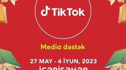 TikTok V Milli Kitab Sərgisinin media dəstəkçisidir