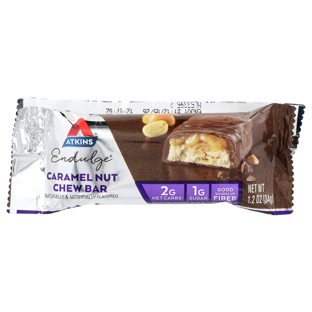 Atkins, Endulge™, батончик с карамелью и орехами, 5 шт. по 34 г (1,2 унции)