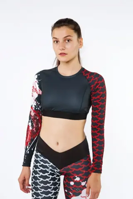 Топ лонгслив Busido Hajime QOZA, чёрный, s-xl