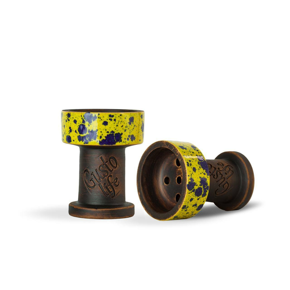 Чаша для кальяна Gusto Bowls Rook (Yellow Blue)