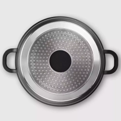 Кастрюля 2.2л 20см Kitchen Star Diamante с крышкой и силиконовыми ручками