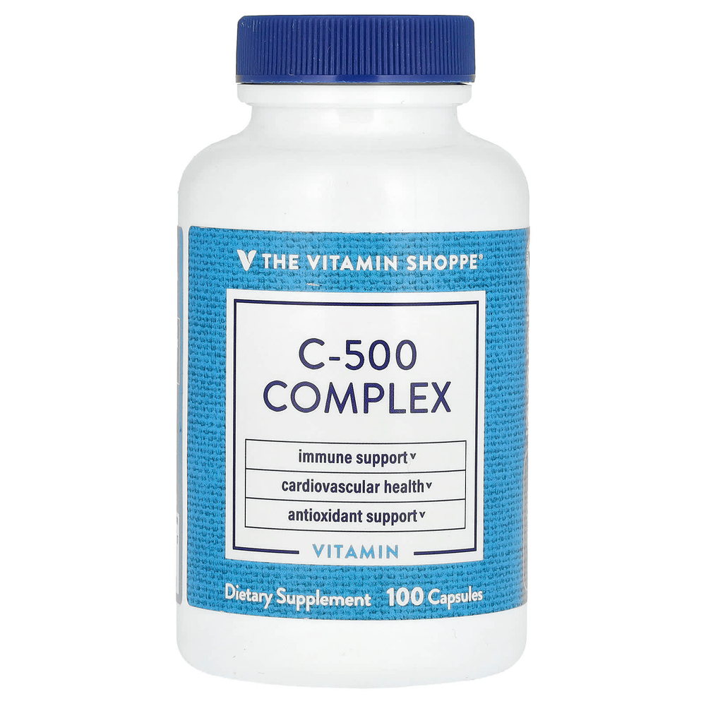 The Vitamin Shoppe, Комплекс C-500`` 100 капсул