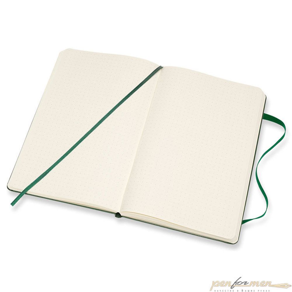 Блокнот Moleskine пунктир зеленый (QP066K15)