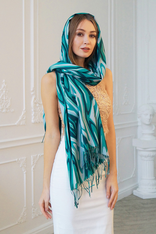 LIGVIANNI Палантин Kerchief Emerald